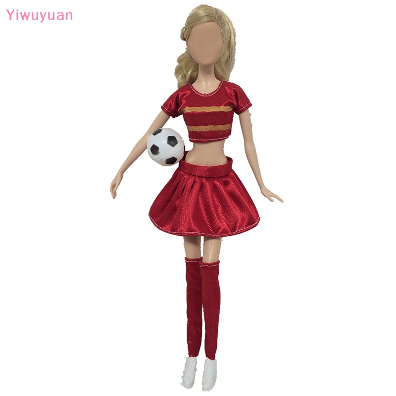 1 Bộ Đồ Đá Banh Tay Ngắn Cho Búp Bê Yiwuyuan > 1Set Mới