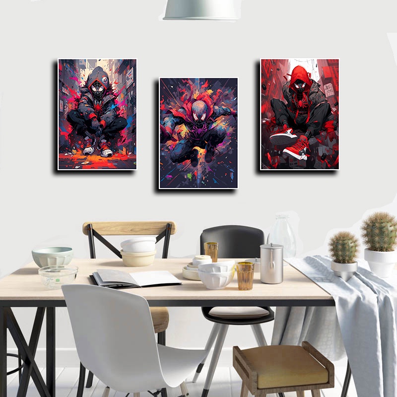 Poster Phim spider man: into the spider verse, starring miles morales