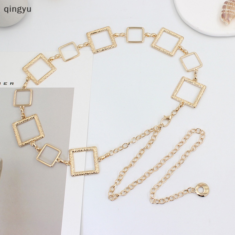 Thắt Lưng Dây Xích Móc Kim Loại Hình Vuông Có Thể Điều Chỉnh Trang Trí Đầm Sơ Mi / Đầm Thời Trang Cho Nữ