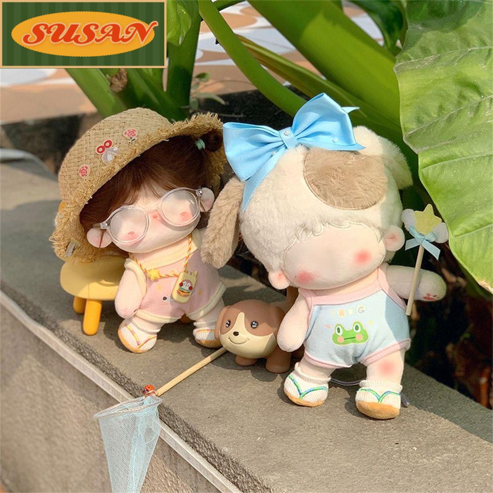 SUSANS Bộ Quần Áo Bằng Vải Cotton Dễ Thương Cho Búp Bê Hàn Quốc