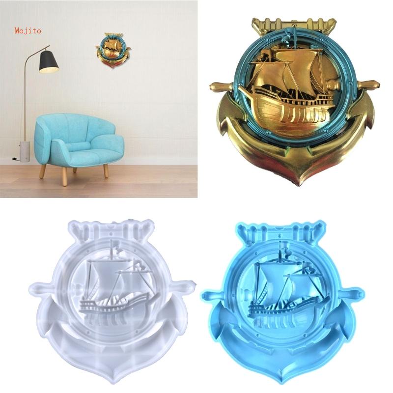 Khuôn Silicone Làm Thuyền Buồm Treo Tường Trang Trí DIY