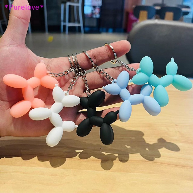 Móc Khóa Cao Su Mềm Hình Chú Chó Đáng Yêu Thời Trang Mới