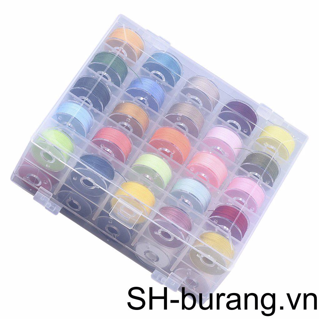 Hộp 50 Cuộn Chỉ Thêu Nhiều Màu Sắc