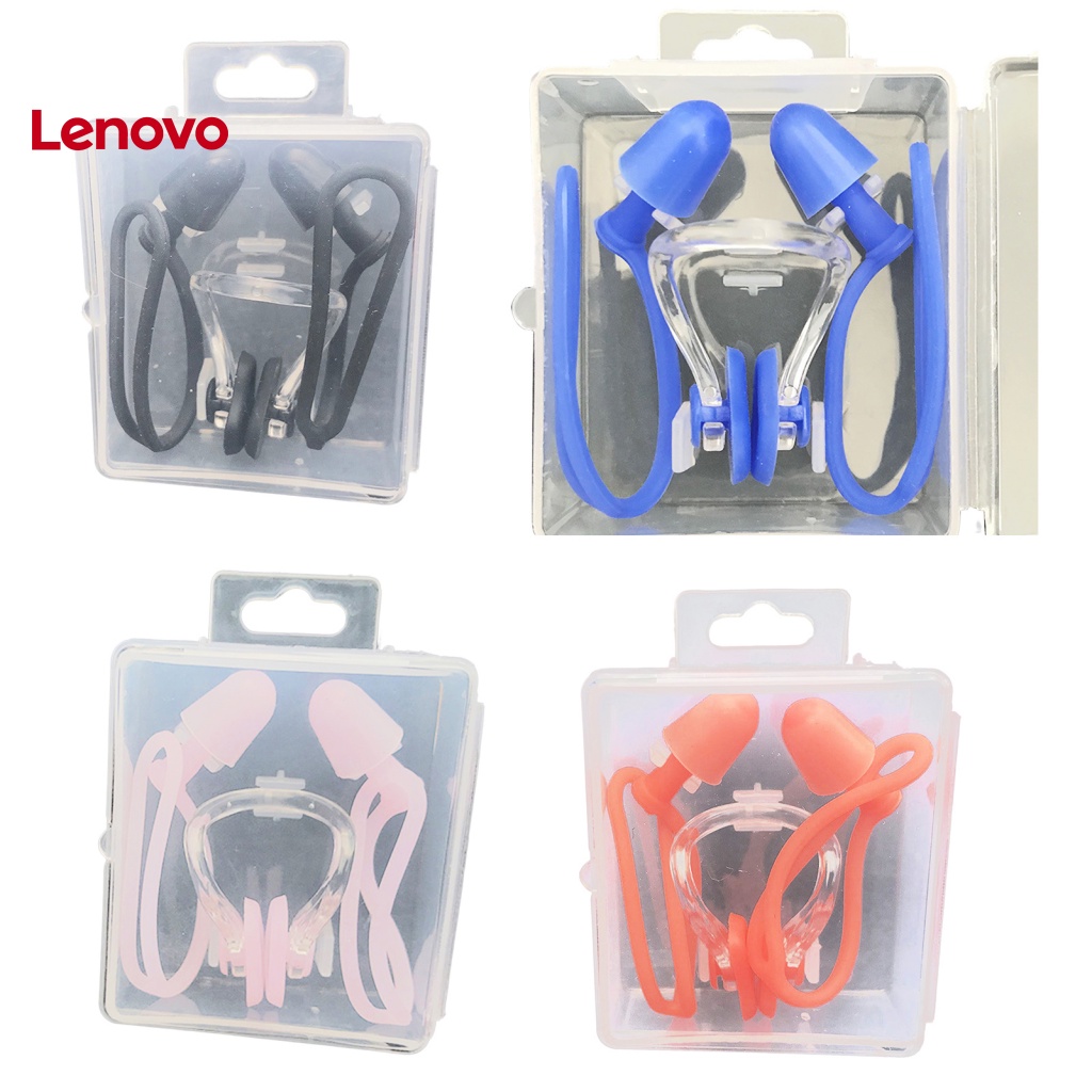 1 Bộ Nút Bịt Tai / Kẹp Mũi / Tai / Mũi Bằng Silicone Độ Co Giãn Cao Chống Nghẹt Dùng Khi Đi Bơi / Lặn