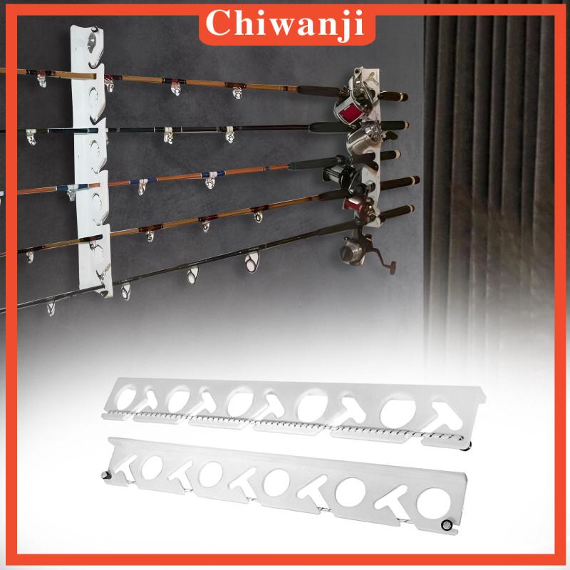 Bộ 2 Giá Đỡ Cần Câu Cá 10 Ngăn 10 Móc Chất Lượng Cao