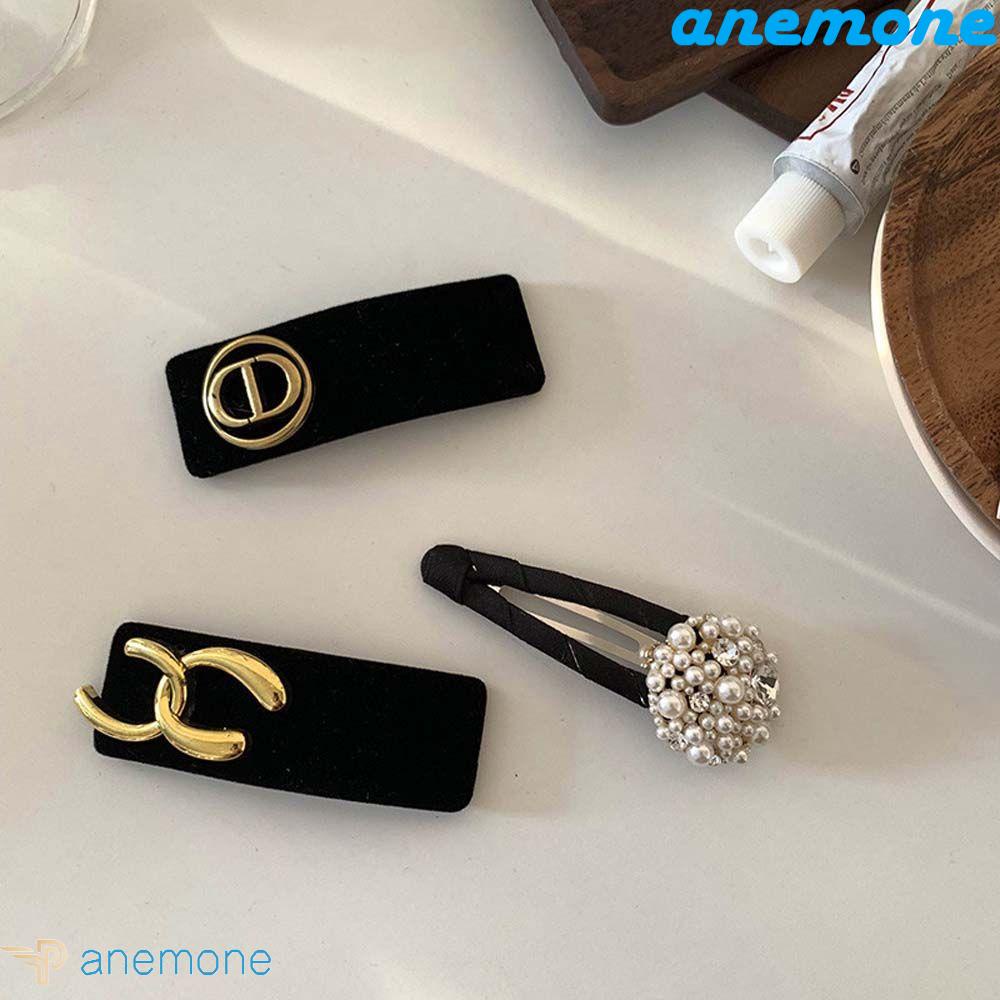ANEMONE Kẹp Tóc Nhỏ Nhắn In Chữ Phong Cách Hàn Quốc Thời Trang Cho Nữ