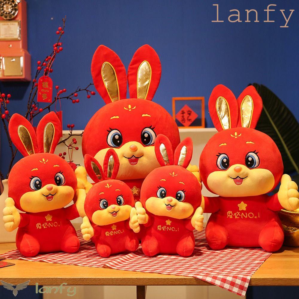 LANFY Thỏ Nhồi Bông Mềm Mại Làm Quà Tặng Cho Bé