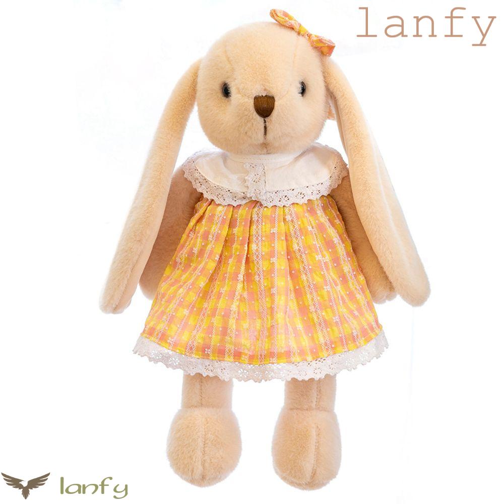 LANFY Đồ chơi nhồi bông Hình Thỏ Tai Dài 30 / 45CM Trang Trí Nhà Cửa Hoạt Hình Dễ Thương