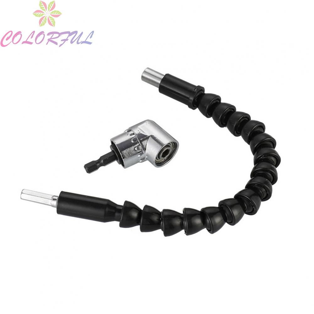 【COLORFUL】Drill Bit 105 Degree 2pcs Adapter Connector Magnetic Power Tools Right Angle