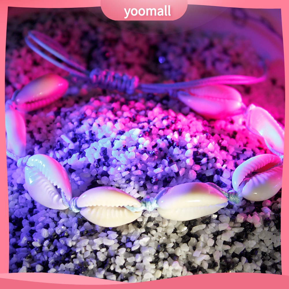 Lắc Chân Bện Dây Đính Vỏ Sò Thủ Công Thời Trang Đi Biển Cho Nữ