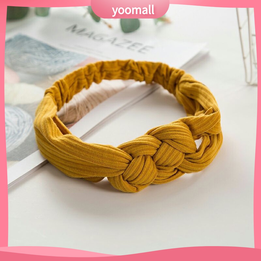 Băng Đô Thắt Nút Dùng Rửa Mặt / Trang Điểm Tiện Dụng