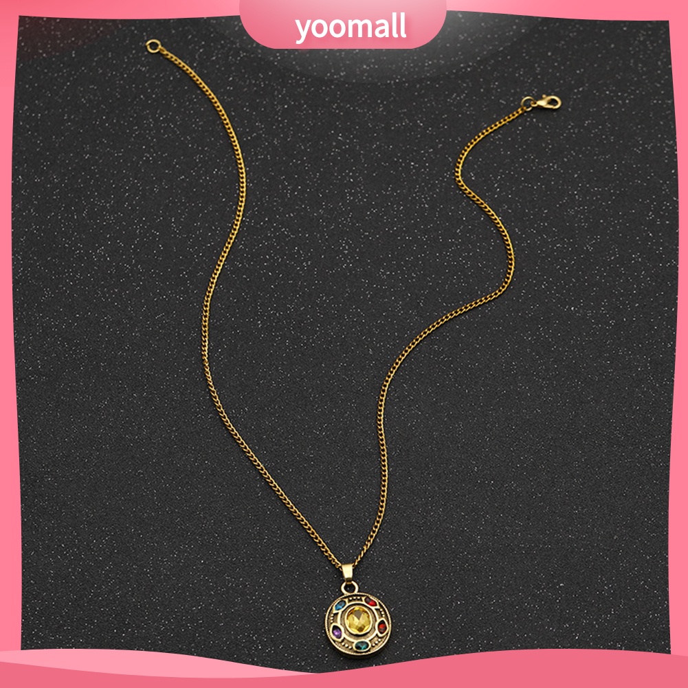 Vòng cổ Mặt Tròn Hình Thanos Infinity Thời Trang