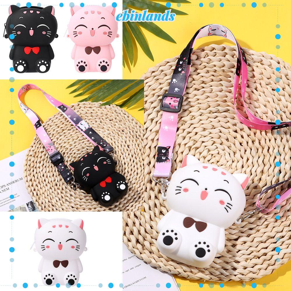 EBINLANDS Túi Đeo Chéo Hình Mèo Con Đáng Yêu Cho Bé
