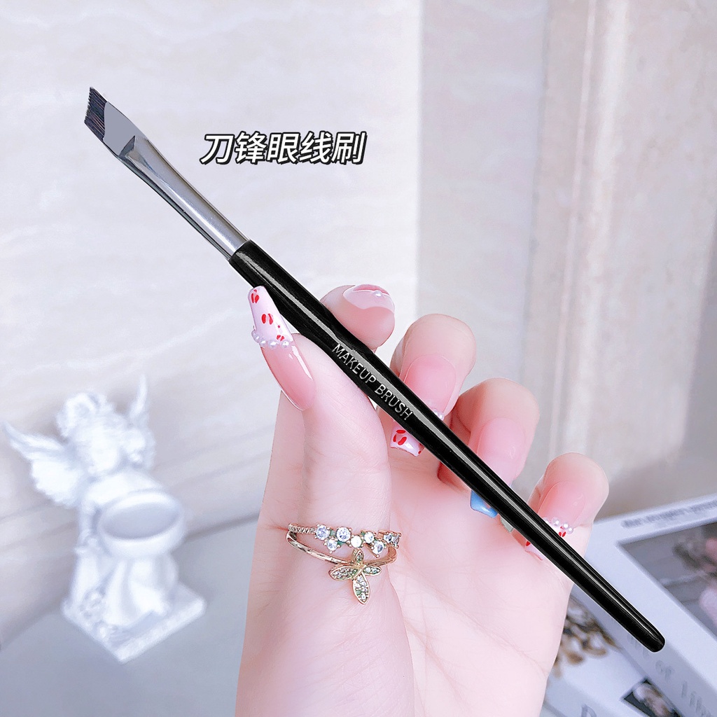 Jonbos sickle eyeliner brush flat bevel blade eyeliner brush lying silkworm brush eyebrow brush cọ trang điểm mắt cọ trang điểm cầm tay