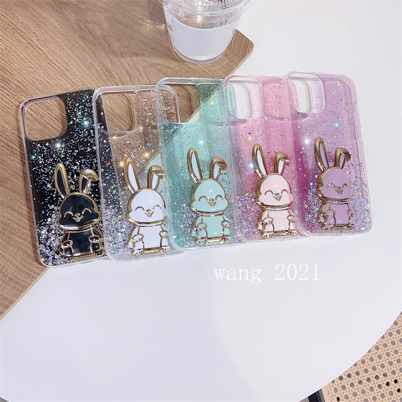 Ốp Điện Thoại Silicon Vòng Đỡ Hình Thỏ Ngôi Sao Lấp Lánh OPPO Reno10 Pro + Plus 5G Reno 10 Reno10Pro + OPPO A78 NFC 4G 2023