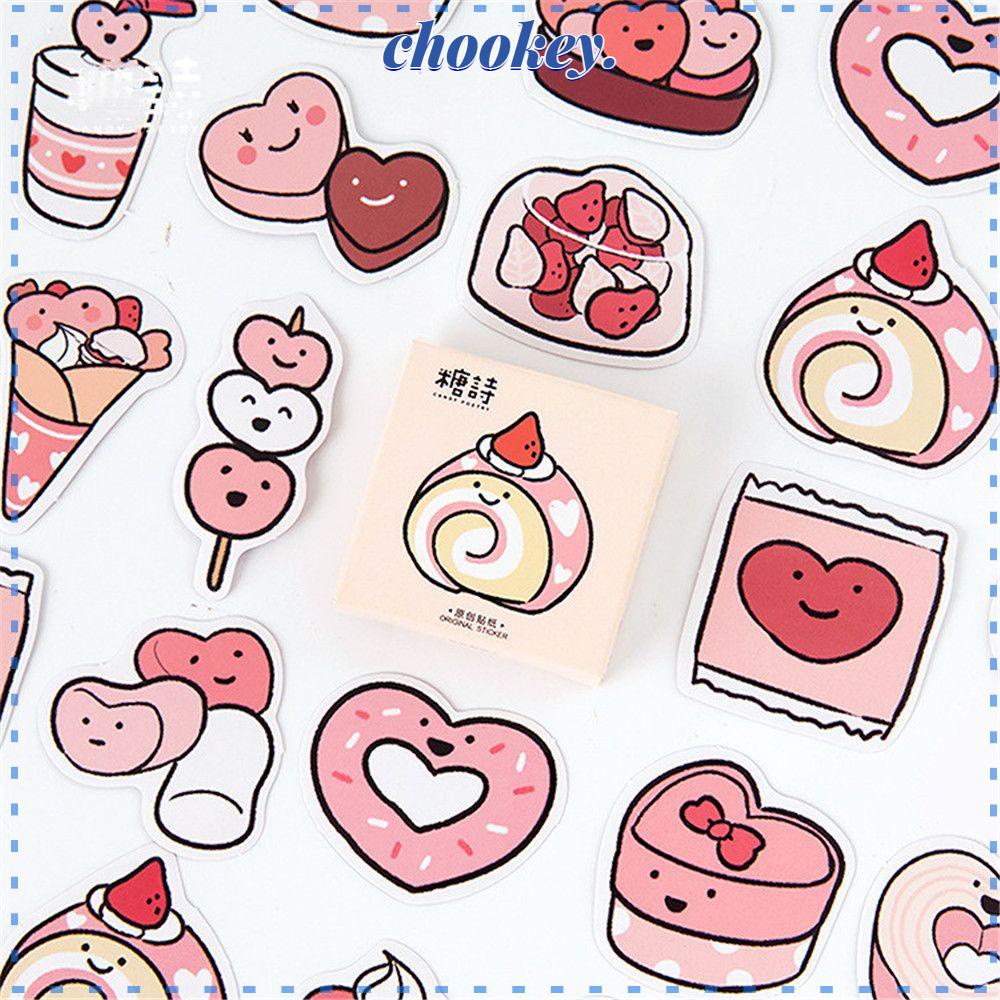 CHOOKEY Miếng Dán Trang Trí Sổ Tay Hình Dáng Đặc Biệt