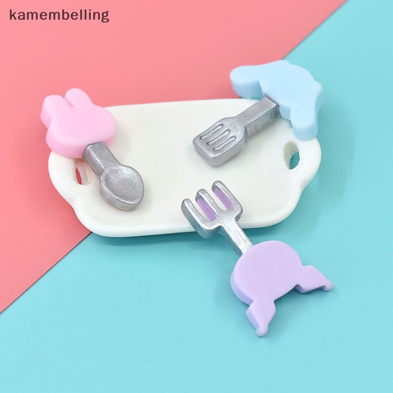 Set 10 Muỗng Nĩa Hoạt Hình Trang Trí Nhà Búp Bê