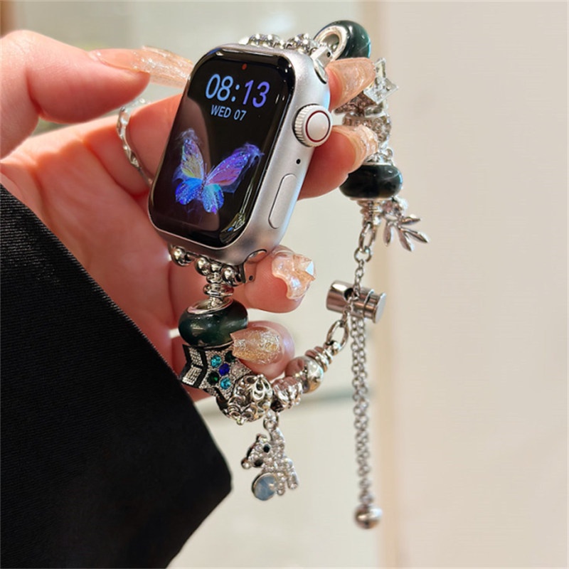 Dây Đeo Đồng Hồ Bằng Kim Loại Mỏng Dễ Thương Dành Cho iWatch