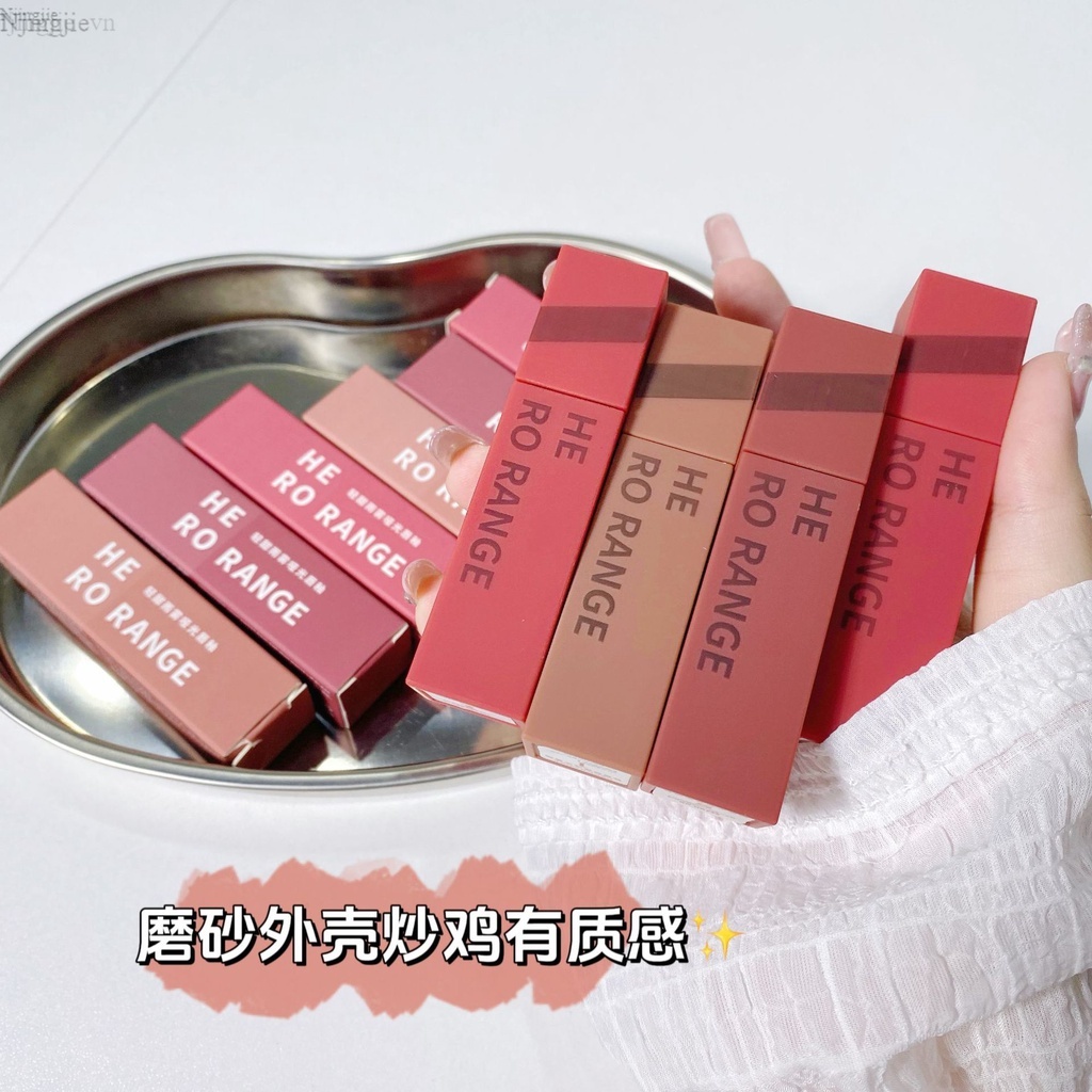 HERORANGE~Son Kem Lì Chất Bùn Mịn Mềm Mại Mịn Màng ☆May☆