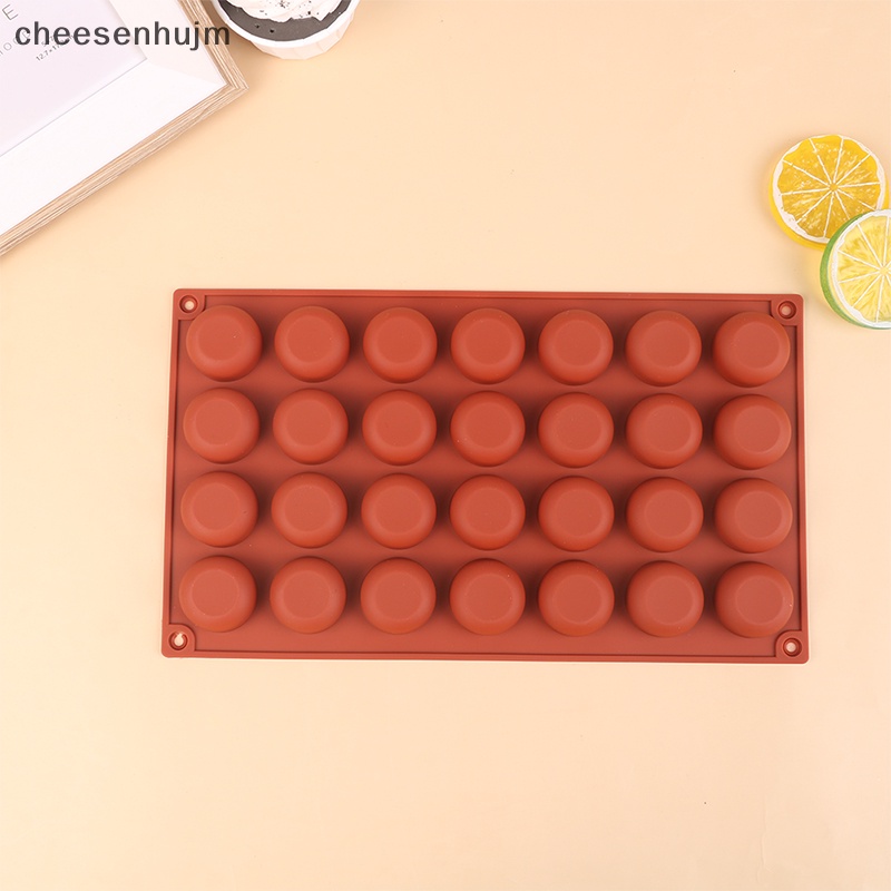 1 Khuôn Silicon Làm Bánh 28 Ngăn Hình Tròn