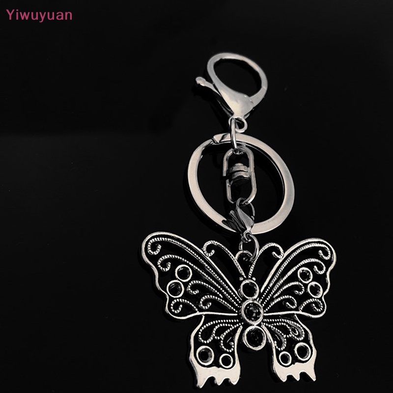 Móc Khóa Kim Loại Hình Bướm Vintage Yiwuyuan > Y2k Mới