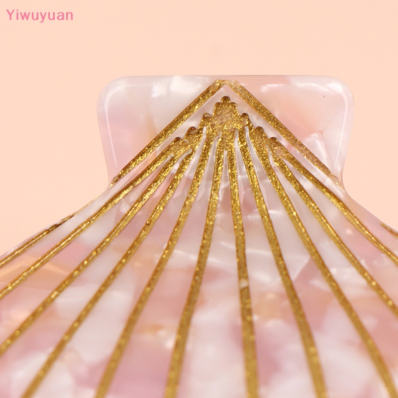 1 Kẹp Tóc Móng Vỏ Sò Bằng Nhựa Acrylic Cho Nữ