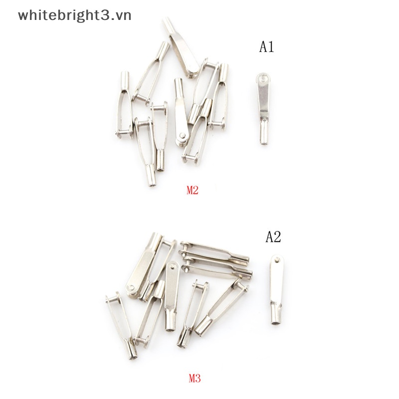 Set 10 Trục Clevis Bằng Kim Loại M2 / M3 Cho Xe Hơi / Máy Bay / Tàu Thuyền Điều Khiển Từ Xa