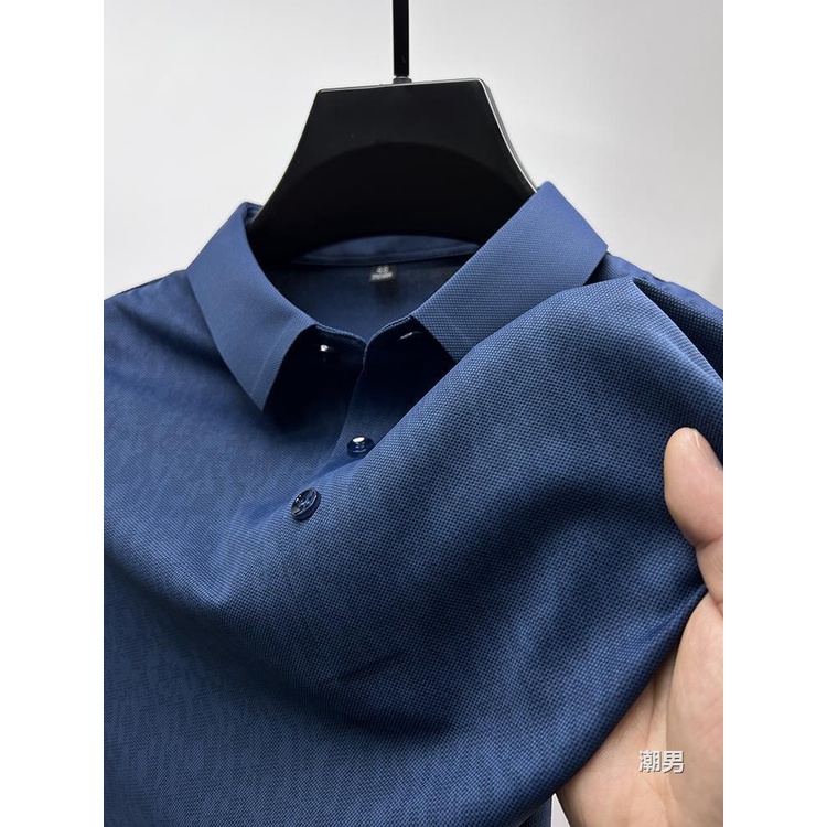 Áo Thun polo Tay Ngắn Màu Trơn Phong Cách Âu Mỹ Thời Trang Mùa Hè Cho Nam