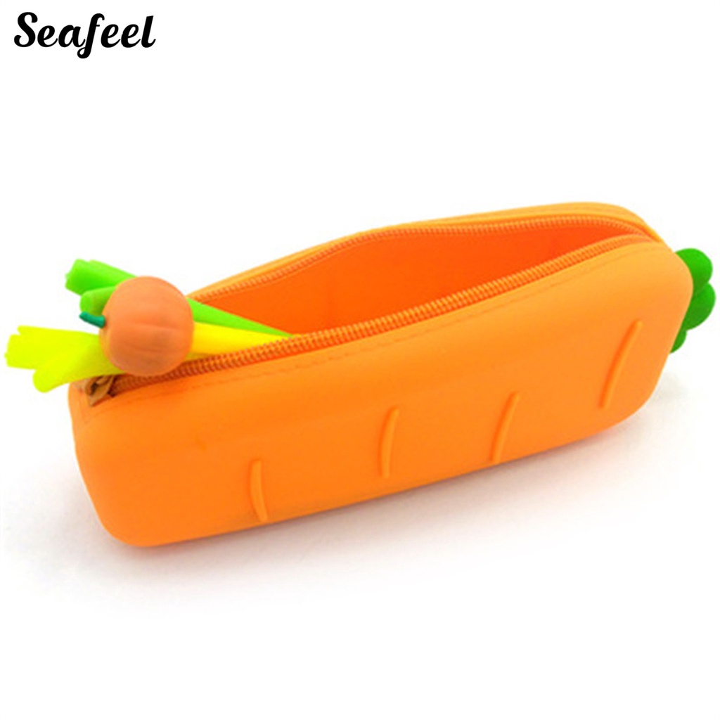 Túi Silicon Mềm Hình Củ Cà Rốt Hoạt Hình Đáng Yêu