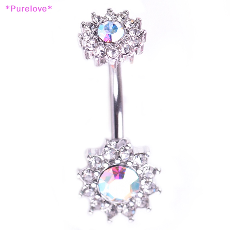 Khuyên Rốn Đính Đá Hình Hoa Xinh Xắn Thời Trang Mới