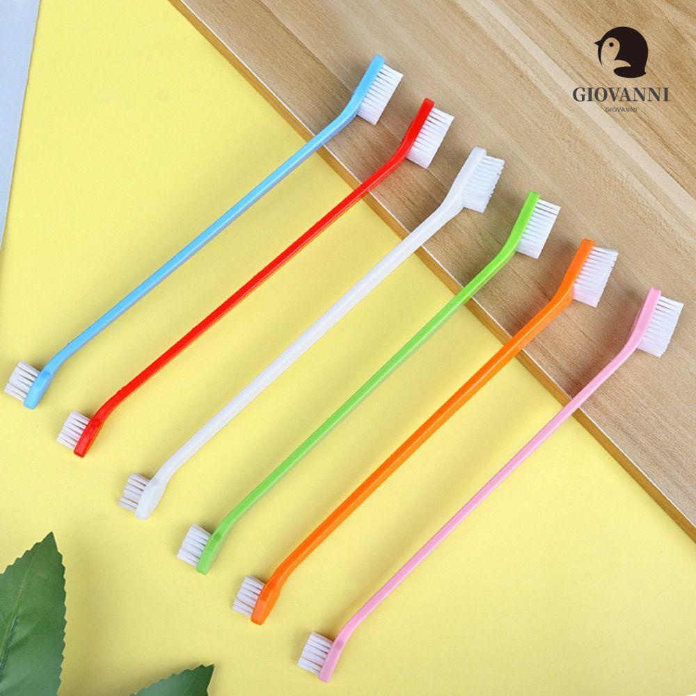 Bàn Chải Đánh Răng Hai Đầu Lông Mềm Cán Dài Cho Thú Cưng