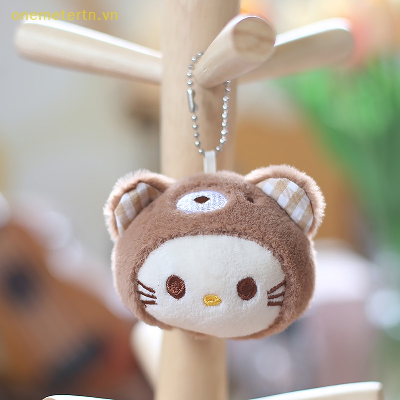 Onemetertn Móc Khóa Hello Kitty Sanrio Kuromi Cinnamoroll Nhồi Bông Đáng Yêu