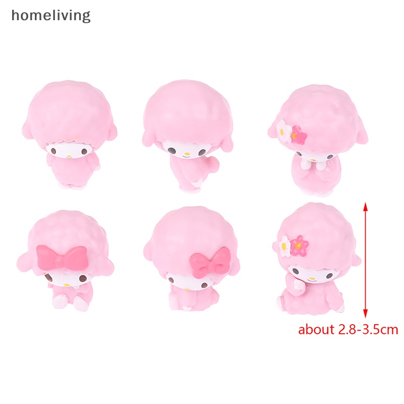 Bộ 6 Mô Hình Nhân Vật Hoạt Hình Sanrio Melody Bằng Pvc