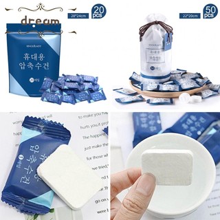 【DREAMLIFE】Compression Towel Bath Daiso Towel Convenient Disposable Folded Hand Tissue
