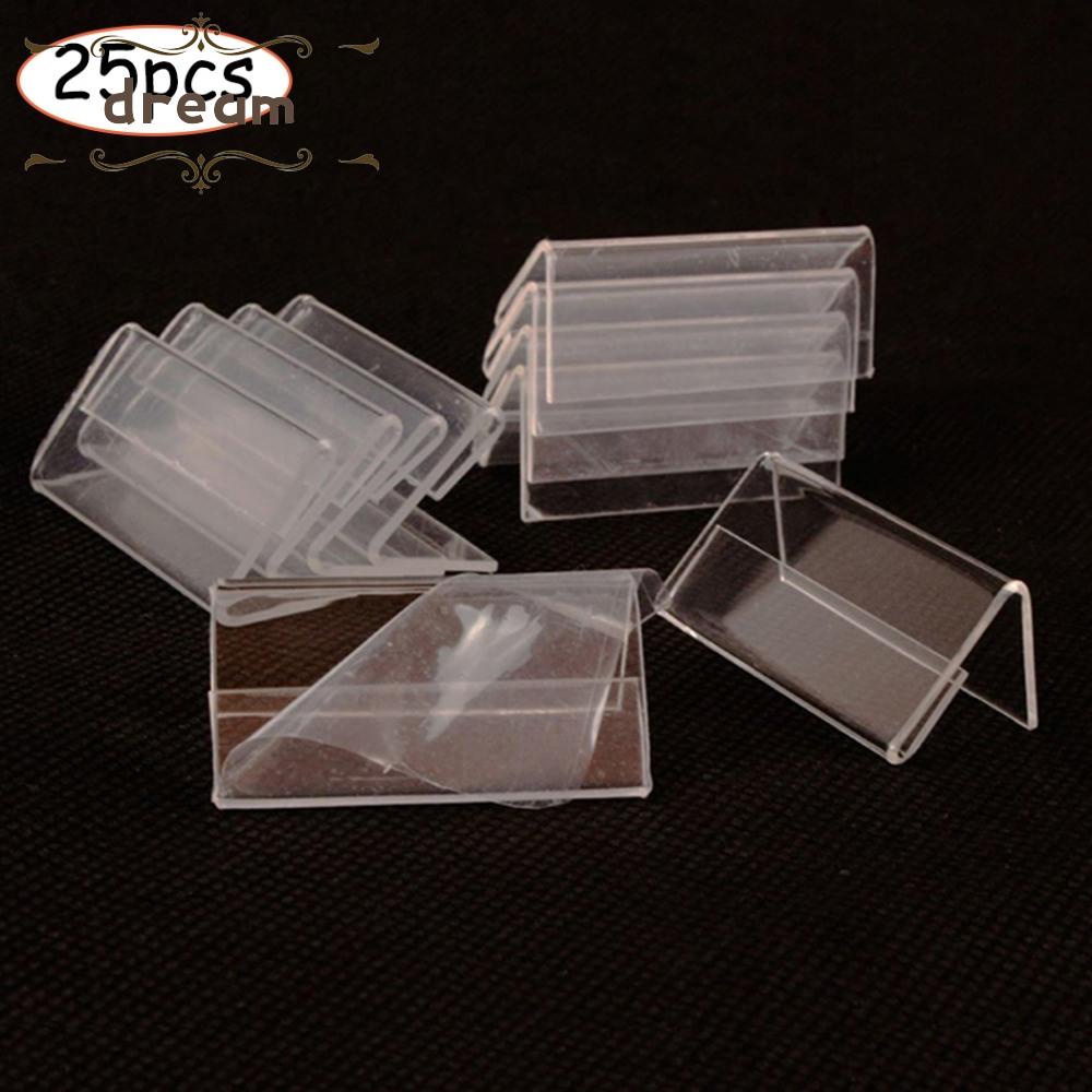 【DREAMLIFE】Price Tag Stand Transparent Accessories Mini Sign Display Holder Card Label