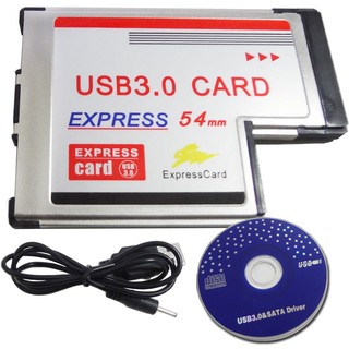 Bộ chuyển đổi kép 2 cổng usb 3.0 expresscard 5gbps usb hub expresscard 54mm khe cắm thẻ express bộ chuyển đổi pcmcia cho máy tính xách tay máy tính xách tay