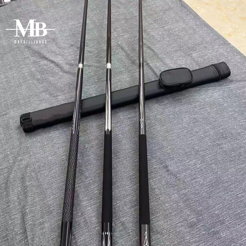 Cơ Bida Carbon GRAPHITE - GẬY BIDA GIÁ RẺ - Cơ công nghệ giúp giảm độ bạt , hỗ trợ lực ra ngọn , cầm chắc tay