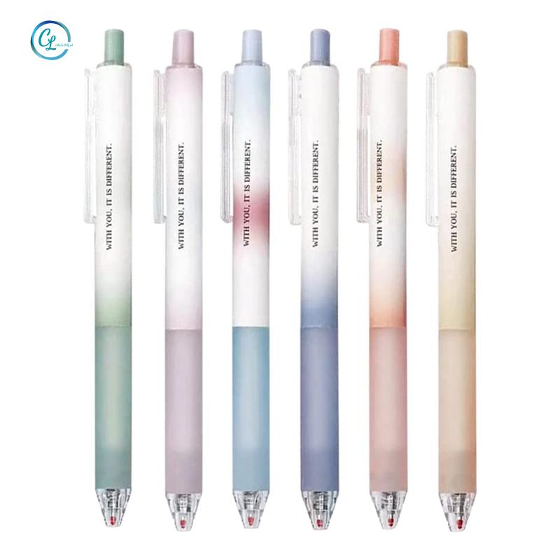 Set 6 Bút Mực Đen Ngòi 0.5Mm Có Thể Thu Gọn Tiện Dụng