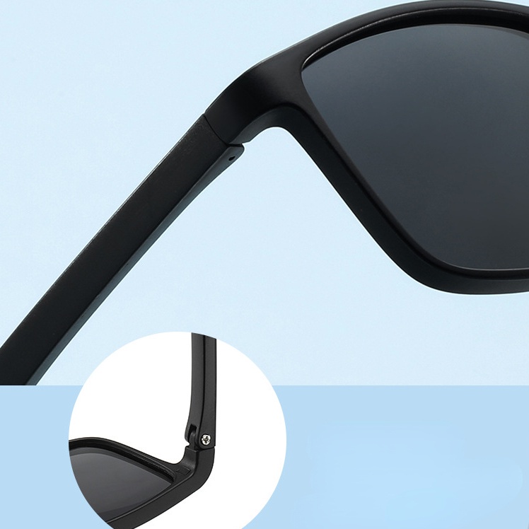 Kính Mát Phân Cực Mặt Vuông Mới Cho Nam Nữ