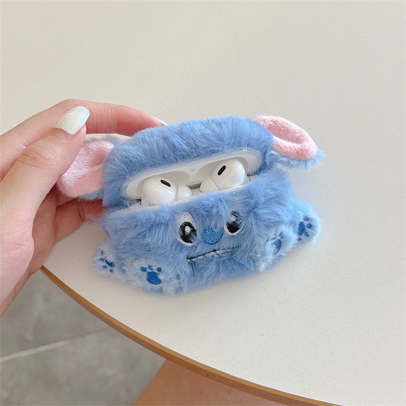 Vỏ Bảo Vệ Hộp Sạc Tai Nghe Bluetooth Airpod Pro 2 1 2 3 Pro 2 Bằng Vải Bông Hình Stitch