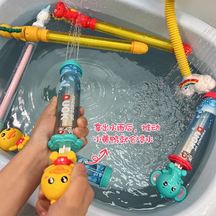 Súng Nước Hoạt Hình Dạng Kéo Ra Ngoài Súng Nước Dung Tích Lớn Cho Bé Trai Chơi Nước Hồ Bơi
