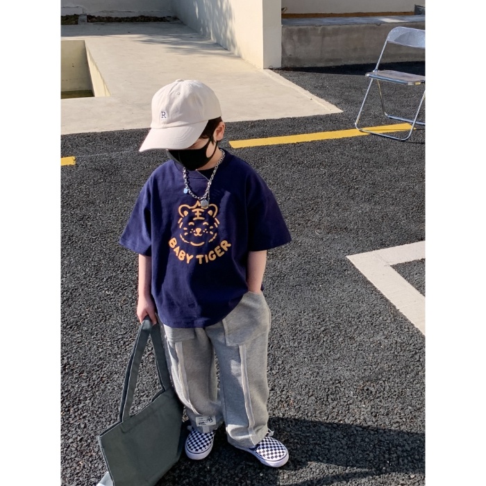 Yidanl Mới Áo Thun Tay Ngắn In Hình Cho Bé Trai