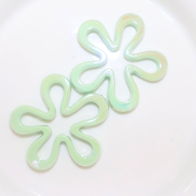 Vòng cổ / Vòng Tay / Khuyên Tai Hình Hoa Năm Cánh Bằng Acrylic UV DIY