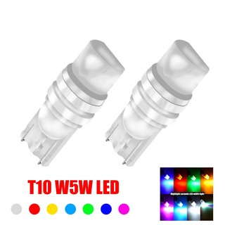 Set 2 Đèn LED T10 W5W 3D Ánh Sáng Trắng Chống Thấm Nước WY5W Dành Cho Ô Tô
