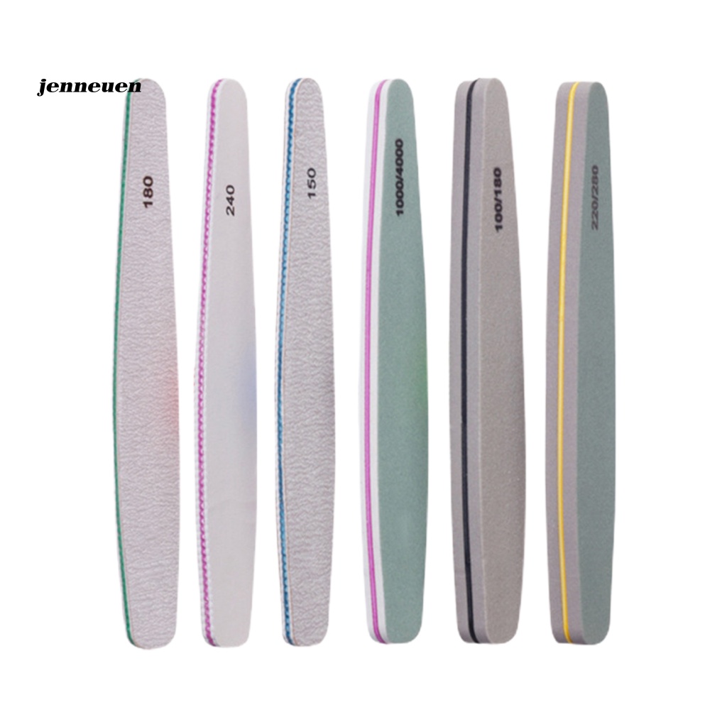 Bộ 6 Cây Dũa Móng Hai Mặt Hình Tròn Dễ Mang Theo