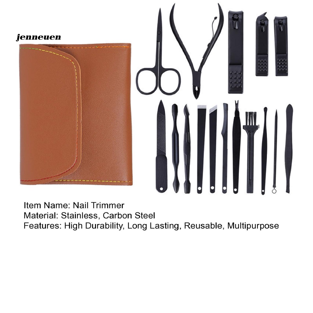 1 Bộ Dụng Cụ Chăm Sóc Móng Tay Bền Lâu Có Túi Đựng Tiện Lợi