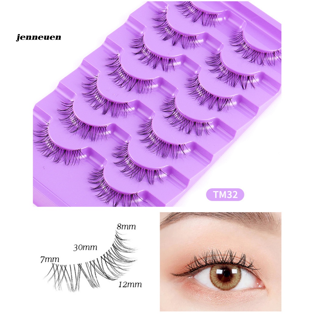 Bộ 7 Cặp Lông Mi Giả Cong Dày 3D Tự Nhiên Thoải Mái