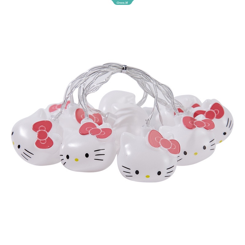 Dây Đèn Hình Nhân Vật Hoạt Hình Sanrio Hello Kitty Phát Sáng Trang Trí Phòng Ngủ