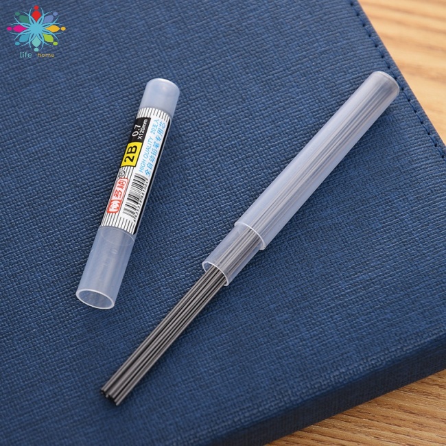Set 1 Lọ 20 Lõi Bút Chì Bấm 2B / HB / 2H 0.5 Mm / 0.7 Mm Thay Thế Chất Lượng Cao