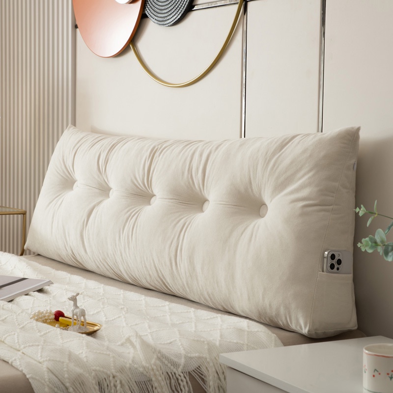 Đệm Tựa Lưng Đầu Giường Hình Tam Giác Mềm Mại Đơn Giản Tháo Rời Được Dành Cho Kí Túc Xá / Phòng Ngủ